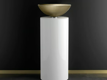 LEONARDO KOIN XL VENICE GOLD/SILVER - Floor-standing wooden vanity unit by Glass Design - view 2